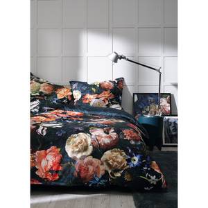 Beddengoed Louise GOTS mako-satijn - Blauw - 155x220cm + kussen 80x80cm