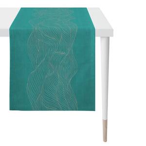 Chemin de table 5233 Polyester / Viscose - Turquoise