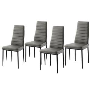 Chaise Maia Gris - Lot de 4