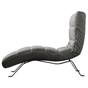 Chaise relax Kasson Tissu - Tissu Urda: Gris - Noir