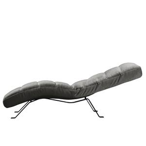 Chaise relax Kasson Tissu - Tissu Urda: Gris - Noir