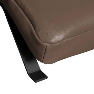 Chaise relax Kasson cuir véritable - Cuir Domna: Marron - Noir