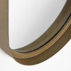 Spiegel Canning metaal - mat goudkleurig - Hoogte: 100 cm
