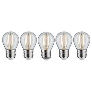 LED-lamp Lil (set van 5) transparant glas/metaal - 5 lichtbronnen