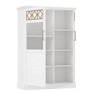 Highboard Azurita witte pijnboomhouten look/goudkleurig