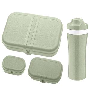 Lunchbox Set Pascal (4-tlg.) Kunststoff - Lindgrün