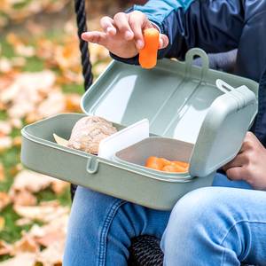 Lunchbox Set TO GO (3-tlg.) Kunststoff - Lindgrün