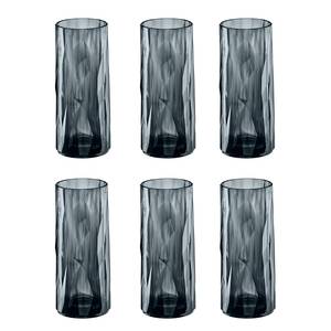 Verres Club No. 3 (lot de 6) Matière plastique - 0,25 L - Gris