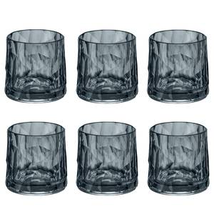 Verres Club No. 2 (lot de 6) Matière plastique - 0,25 L - Gris