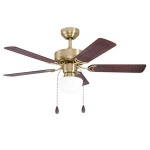 Deckenventilator Cadiz II Klarglas / Stahl - 1-flammig