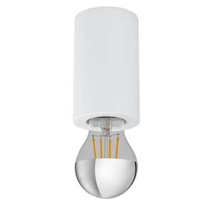 Plafondlamp Saluzzo II staal - 1 lichtbron - Wit