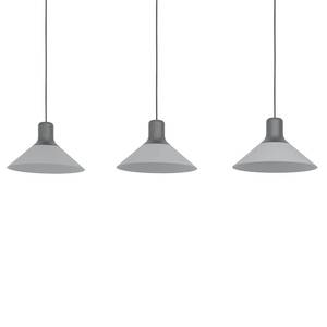 Hanglamp Abreosa II staal - 3 lichtbronnen