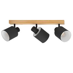 Plafondlamp Batallas linnen/staal - Aantal lichtbronnen: 3