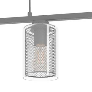 Suspension Zocabon Verre transparent / Acier - 4 ampoules