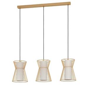 Hanglamp Maseta IV opaalglas/staal - 3 lichtbronnen