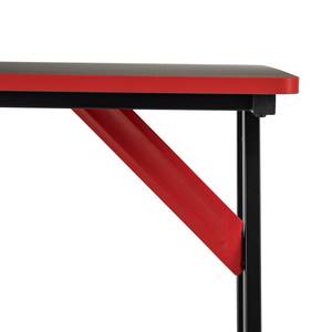 Gaming tafel Embress carbon look/zwart/rood