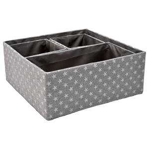 Boîtes de rangement V (4 élém.) Tissu mélangé - Gris