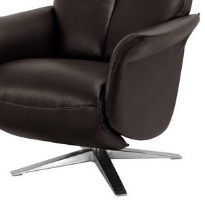 Relaxfauteuil Asko echt leer - Bruin - Handmatig verstelling