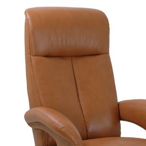 Relaxfauteuil Avren echt leer - Abrikoos