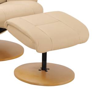 Poltrona relax Beerst Vera pelle - Beige