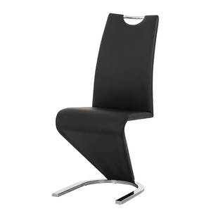 Chaise cantilever Amanda II Noir - Lot de 4