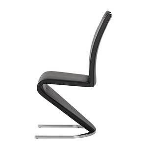 Chaise cantilever Amanda II Noir - Lot de 4