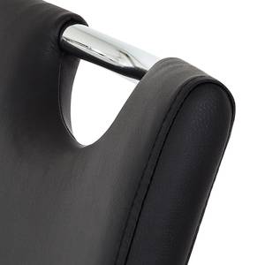 Chaise cantilever Amanda II Noir - Lot de 4