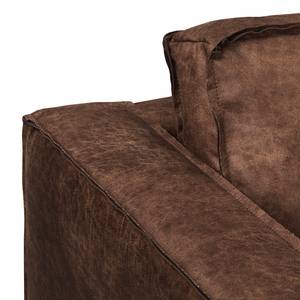 Sofa Hanks (2-Sitzer) Antiklederlook - Microfaser Yaka: Braun