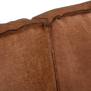 Ecksofa Hanks Antiklederlook - Microfaser Yaka: Cognac - Longchair davorstehend links