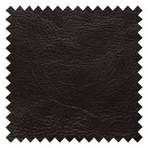 Canapé d’angle José Cuir véritable / Imitation cuir - Cuir synthétique Babet: Noir - Méridienne courte à droite (vue de face)