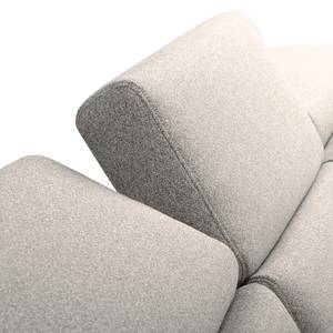 Ecksofa Muna Webstoff - Webstoff Arda: Taupe - Longchair davorstehend links