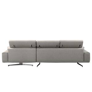 Ecksofa Muna Webstoff - Webstoff Arda: Taupe - Longchair davorstehend rechts