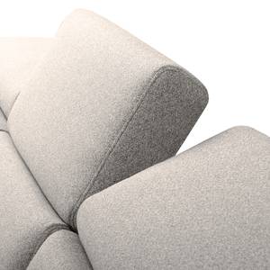 Ecksofa Muna Webstoff - Webstoff Arda: Taupe - Longchair davorstehend rechts