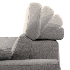 Ecksofa Muna Webstoff - Webstoff Arda: Taupe - Longchair davorstehend rechts