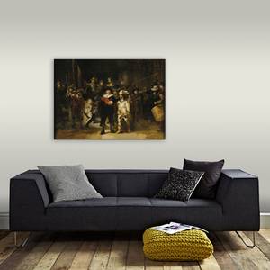 Canvas Ronda di notte Rembrandt Tela / MDF - Multicolore