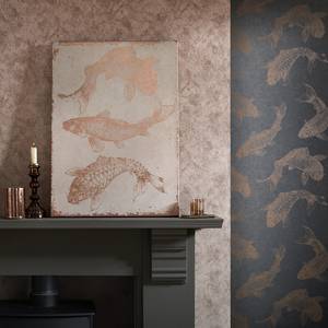 Afbeelding Rose Gold canvas/MDF - roze/wit