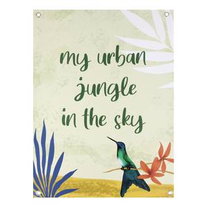 Affiche My Urban Jungle In The Sky Polyester PVC - Multicolore