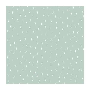 Papier peint Mint Sprinkles Intissé - Vert / Blanc