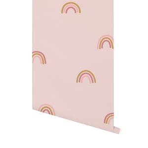 Behang Pink Little Rainbow vlies - roze