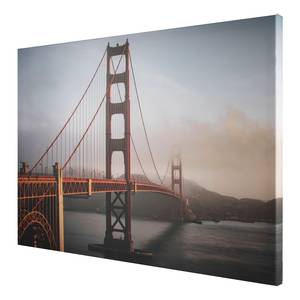Canvas Golden Gate Bridge Tela / MDF - Multicolore