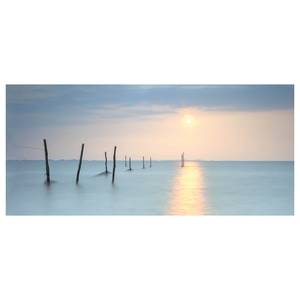 Afbeelding Seaview canvas/MDF - blauw/geel