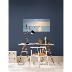 Afbeelding Seaview canvas/MDF - blauw/geel