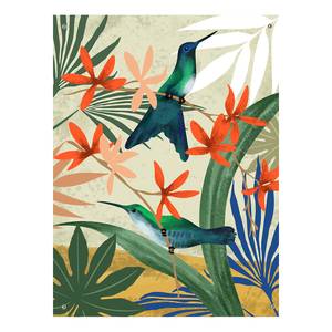 Poster Tropical Birds Polyester PVC - Mehrfarbig