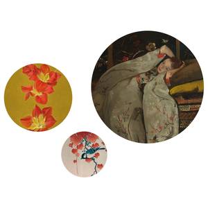 Papier peint Japan (3 éléments) Intissé - Multicolore