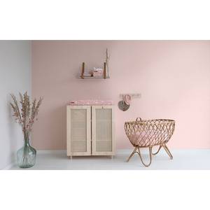 Behang Pink Wild Flowers vlies - roze/wit