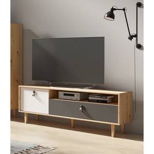 Mobile TV Bowood Effetto rovere Artisan / Bianco