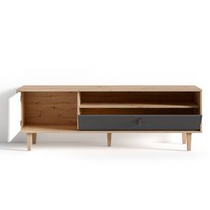 Tv-meubel Bowood Artisan eikenhouten look/wit