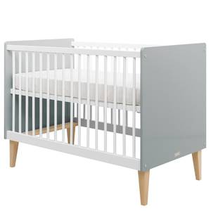 Babybett Emma Weiß - Massivholz - Holzart/Dekor - 67 x 89 x 124 cm