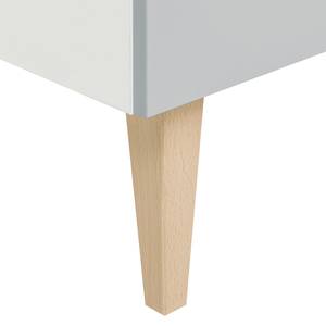 Armadio Emma Grigio - Legno parzialmente massello - 120 x 189 x 50 cm