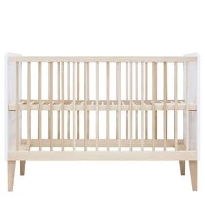 Babybett Indy Weiß - Massivholz - Holzart/Dekor - 67 x 89 x 124 cm